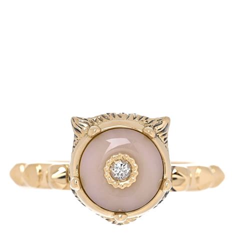 gucci les marche des merveilles ring|Le Marche des Merveilles Pink Opal & Diamond Feline Head .